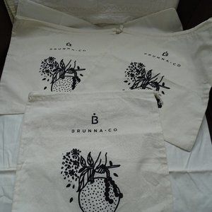 Set Of 3 Reusable Organic Cotton Bags For Vegetables
